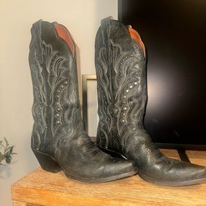 Black Dan Post Women’s Cowboy Boots